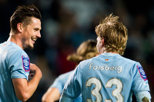 Malmö FFs Markus Rosenberg och Emil Forsberg