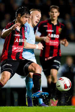 Malmö FFs Magnus Eriksson och Brommapojkarnas Gabriel