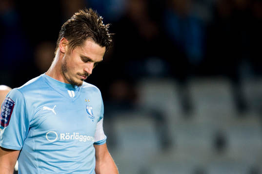 Malmö FFs Markus Rosenberg deppar