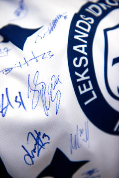 Leksands Joonas Rönnberg signatur på en signerat
