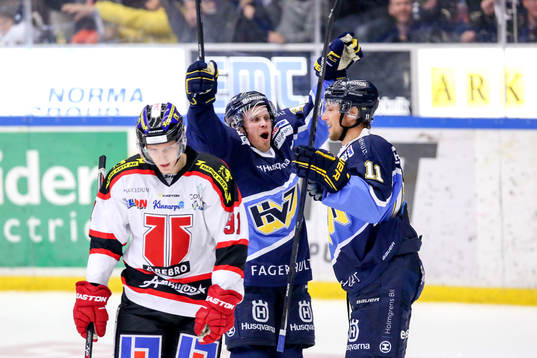 s Calle Ridderwall och Mattias Tedenby jublar