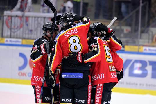 Luleås spelare jublar