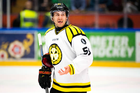 Brynäs Sebastian Enterfeldt deppar