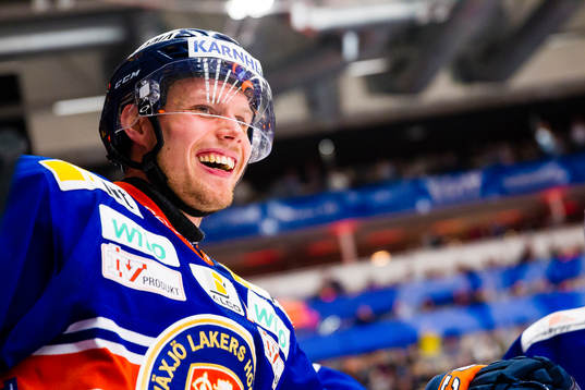 Växjös Alexander Johansson firar