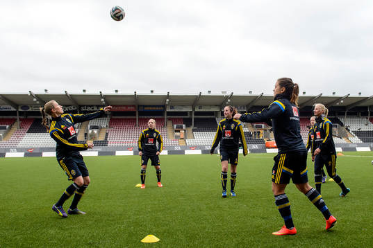 Sveriges Emma Berglund, Elin Rubensson, Marina Pettersson