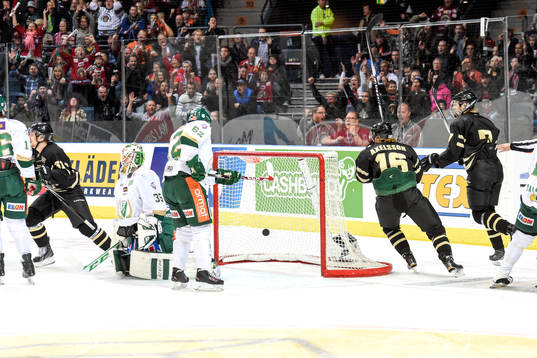 Frölundas Erik Karlsson kvitterar till 1-1 genom Erik