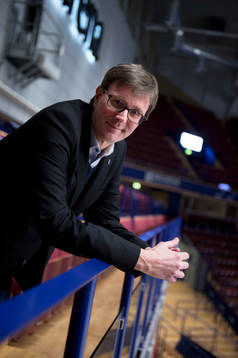 Leksands ordförande Anders Holst porträtterad