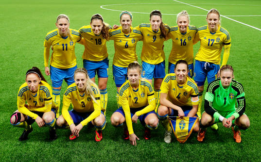 Sveriges startelva med Jonna Andersson, Emma Lennartsson,