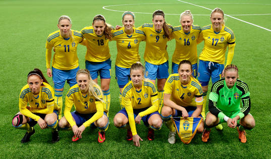 Sveriges startelva med Jonna Andersson, Emma Lennartsson,