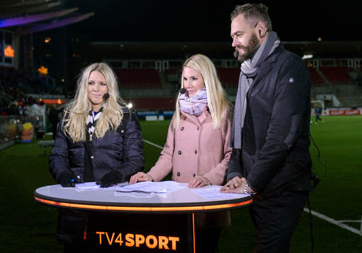Anna Brolin, Hanna Marklund, och Olof Lundh, TV4 Sport