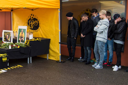 Elfsborgsspelarna sörjer