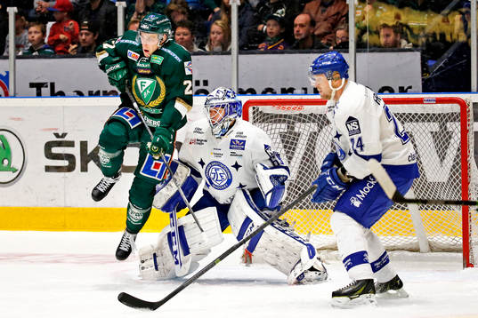 Färjestads Per Åslund och Leksands Jonas Frögren