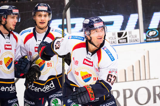 Djurgårdens  Alexander Fällström och Vjatjeslav Trukhno,