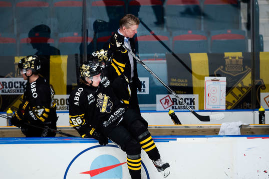 s Dennis Nordström och tränare Peter Gradin
