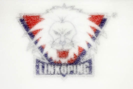 Linköpings emblem i isen
