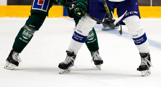 Färjestads Per Åslund och Leksands Tomi Sallinen