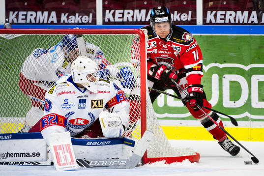 Malmö Redhawks Mathias Tjärnqvist oroar vid Oskarshamns