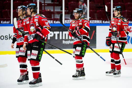 Malmö Redhawks Stefan Warg, Frederik Storm och Johan