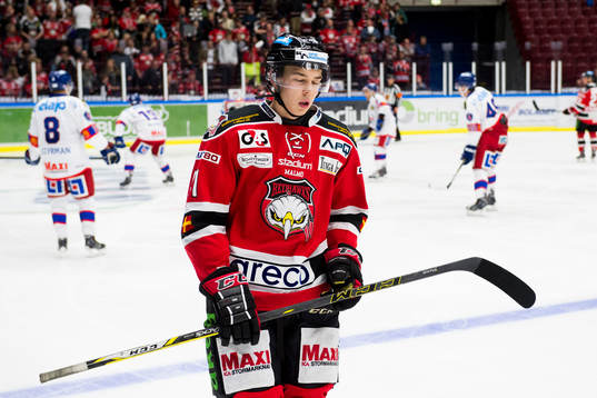 Malmö Redhawks Patrik Blomberg deppar