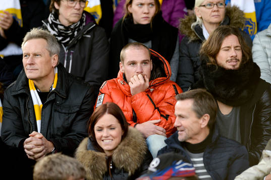Falkenbergs Christoffer Carlsson innan fotbollsmatchen i