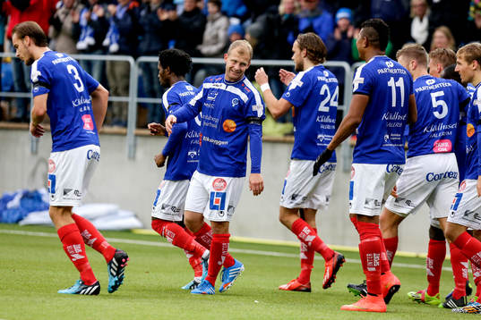 Åtvidabergs Kristian Bergström jublar