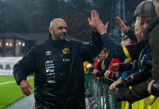 Elfsborgs tränare Jan Mian tackar publiken