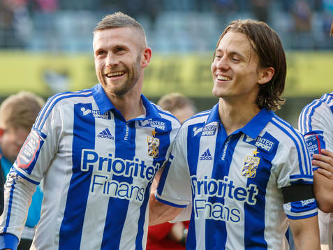 IFK Göteborgs Kjetil Waehler och Lasse Vibe