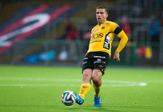 Elfsborgs Anders Svensson med bollen