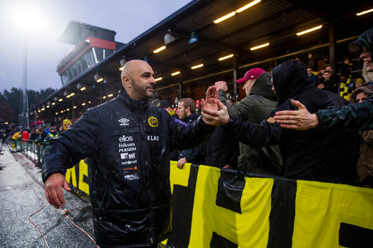 Elfsborgs tränare Jan Mian tackar publiken