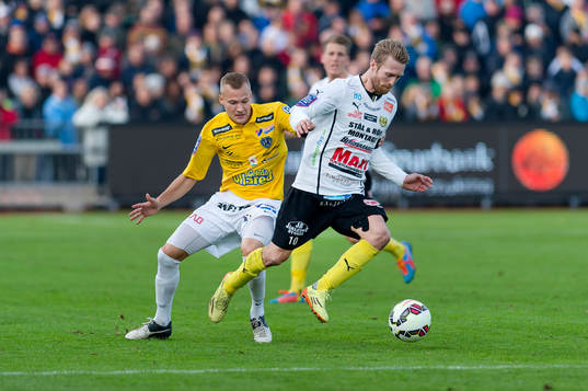 Falkenbergs Rasmus Sjöstedt och Mjällbys Christian