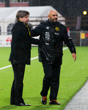 under fotbollsmatchen i Allsvenskan mellan Brommapojkarna