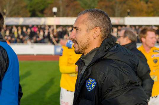 Falkenbergs tränare Henrik Larsson