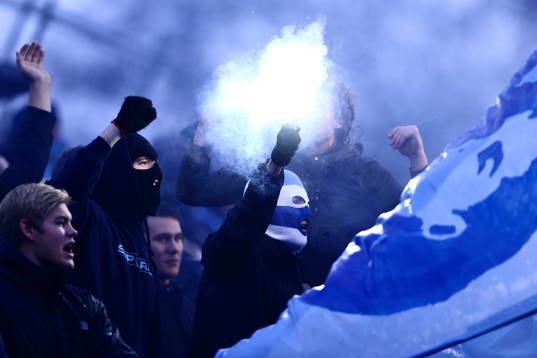 Malmös supportrar använde pyroteknik