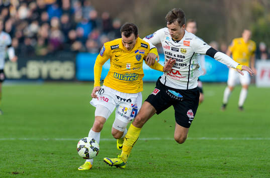 Falkenbergs Anton Wede och Mjällbys Jasmin Sudic