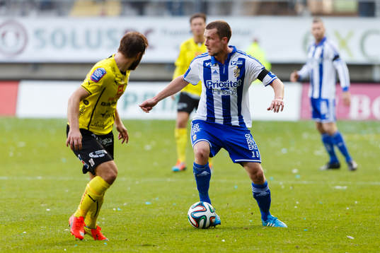 Halmstads Jesper Westerberg och IFK Göteborgs Jakob