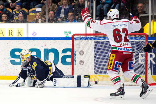 s målvakt Gustaf Wesslau har precis släppt in 3-1