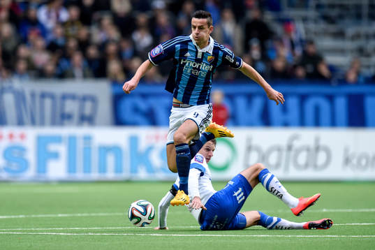 Djurgårdens Haris Radetinac och Norrköpings Lars