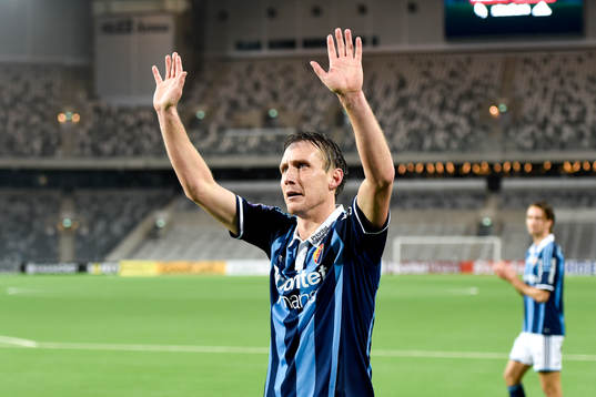 Djurgårdens Andreas Johansson tackar för sig
