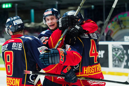 Djurgårdens spelare jublar
