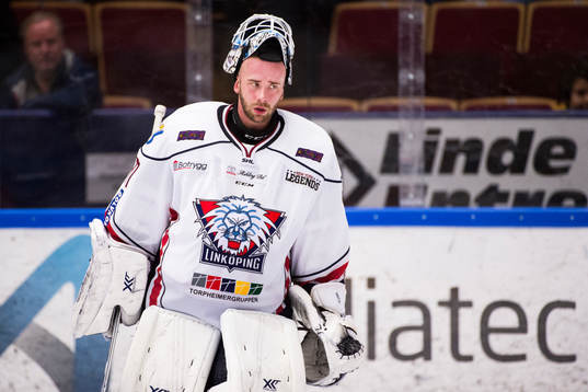 Linköpings målvakt David Rautio deppar