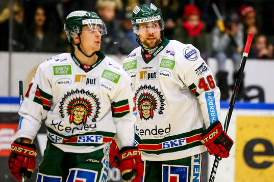 Frölundas Nicklas Lasu och Christoffer Persson