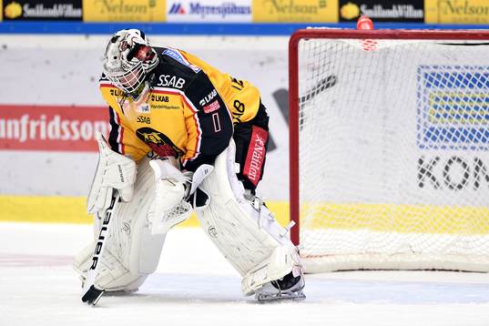 Luleås målvakt Daniel Larsson deppar