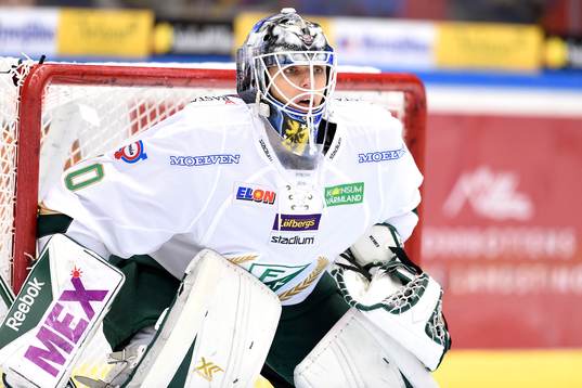 Färjestads målvakt Adam Werner
