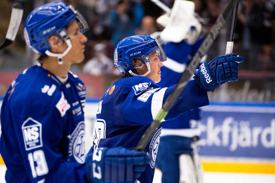 Leksands Jon Knuts och David Åslin jublar