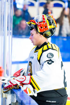Brynäs målvakt Jonas Johansson deppar