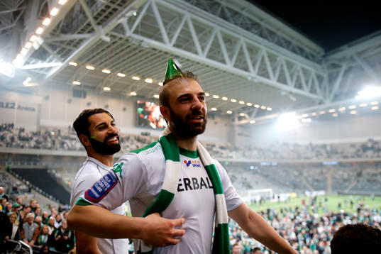 Hammarbys Kennedy Bakircioglu jublar