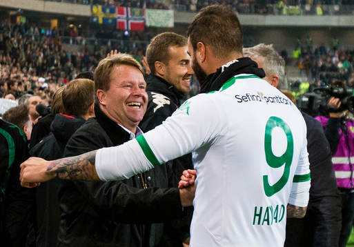 Hammarbys sportchef Mats Jingblad jublar