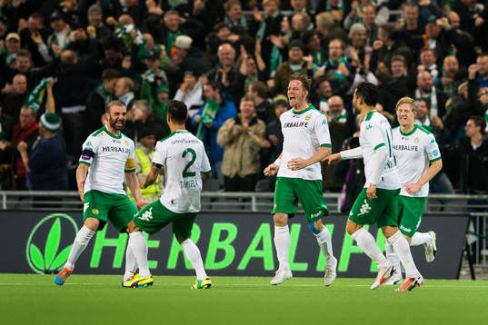 Hammarbys Kennedy Bakircioglu jublar
