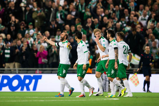 Hammarbys Kennedy Bakircioglu jublar