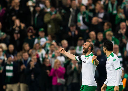 Hammarbys Kennedy Bakircioglu jublar